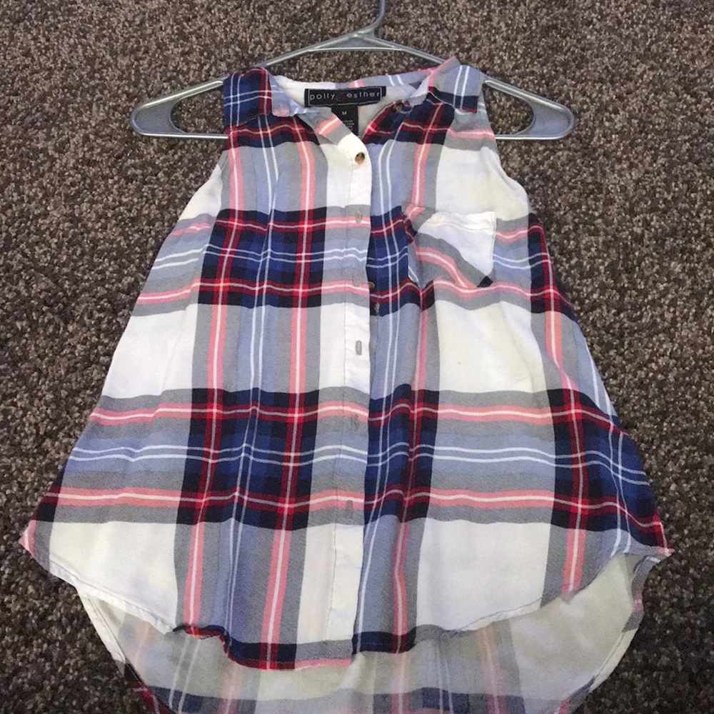 Plaid tank.